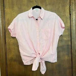 Madewell tie shirt